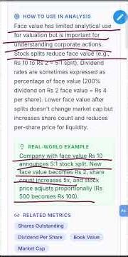 FACE VALUE EXPLAINED | MARKET PERFORMANCE EVERY INVESTOR MUST KNOW.