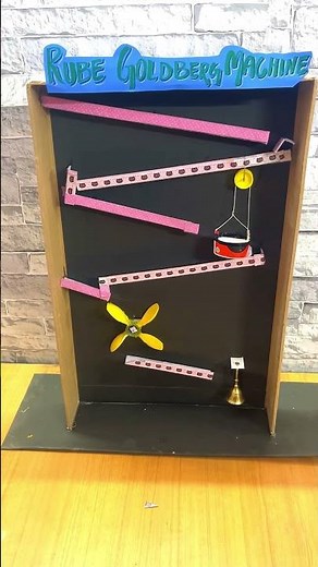 Rube Goldberg Machine | DIY Chain Reaction Machine | Amazing School Science Project
