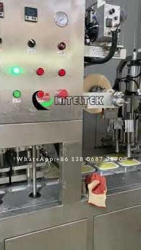 Jelly pudding tray filling sealing machine