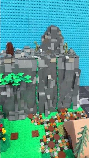 LEGO campground expansion, tents, climbing wall, trails and more. #lego #afol #camping #shorts #bsa