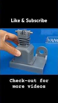 Homemade mini air compressor from PVC | #machine #diyprojects #inventions #dcmotor