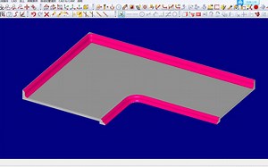 Alphacam阿尔法软件教程之石英石台面后挡水及罗马边加工与仿真 Contertop machining and simulation