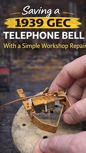Saving a 1939 GEC telephone bell with a simple workshop repair