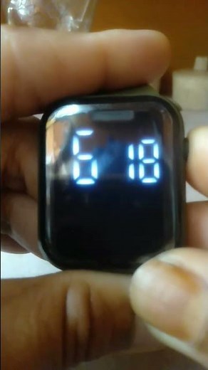 One button digital LED watch | Time and Date setting | How to set time and Date in LED watch
