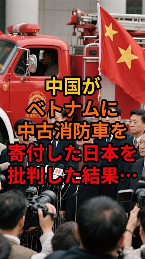 China criticised Japan for donating used fire trucks to Vietnam, and the result was...