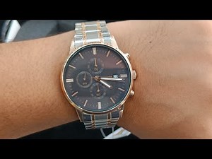 Sonata Chronograph Two Tone Watch Review || Sonata Premium Edition Watch Review