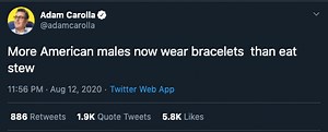 The best replies to Adam Carolla's weird tweet about bracelets and stew