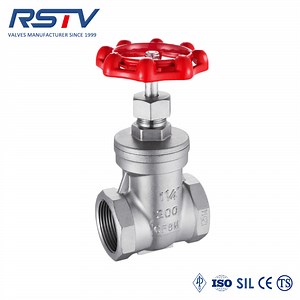 [Hot Item] 200 Wog Stainless Steel CF8/CF8m Gate Valve Screw End BSPT/Bsp/NPT