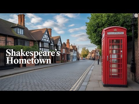 Stratford-upon-Avon 4K Drive | William Shakespeare’s Hometown 🇬🇧