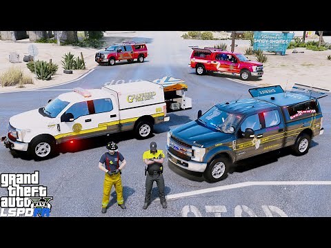 New Ford F-350 Fire Department Battalion Chief & Police Truck Pack By Medic4523 (GTA 5 Mod Showcase)
