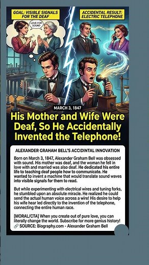 His Mother and Wife Were Deaf, So He Accidentally Invented the Telephone!