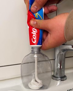 4M views · 32K reactions | Soap Bottle Toothpaste Trick | Magic Hands Creations | Facebook