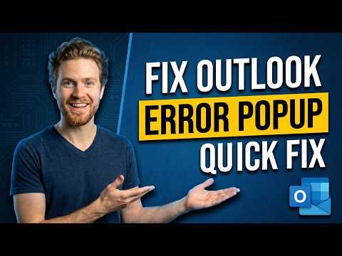 How To Fix Outlook Error Popup (Quick Fix Guide)