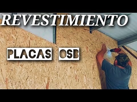 Revestimiento de pared con Placas de madera OSB
