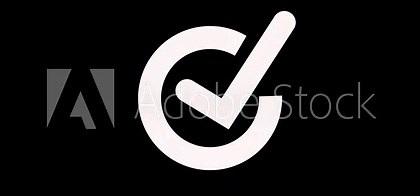 Check mark icon and tick mark icon animation.Tick mark approved icon. Animation in motion graphics of a check mark symbol. Symbolizing right. Motion Graphics. Transparent Background. Stock Video
