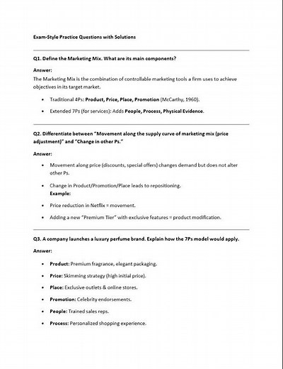 Marketing Mix Explained (4Ps & 7Ps) + Consumer Behaviour | Complete Guide with Examples