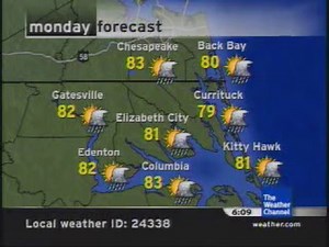 Weather Channel Local Forecast - 10/2/2005