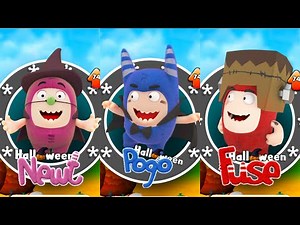 Oddbods Turbo Run Halloween: Fuse vs Pogo & Newt Gameplay