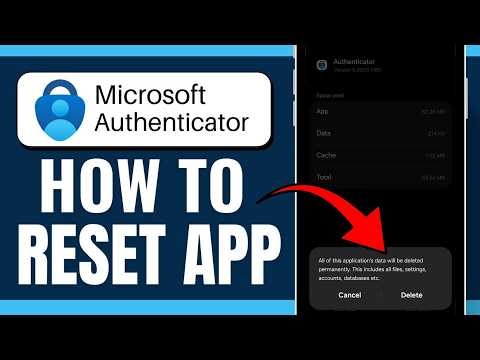 How to Reset Microsoft Authenticator App