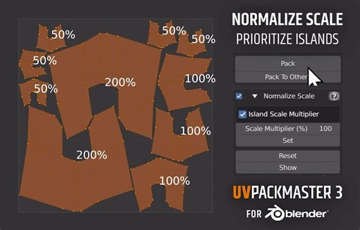 6K views · 140 reactions | Glukoz released UVPackmaster 3.2.1 for Blender, adding new functionality and improving the tool's performance when packing a large number of islands into many tiles. Download: https://80.lv/articles/uvpackmaster-3-2-1-for-blender-improves-performance/ | 80 Level | Facebook