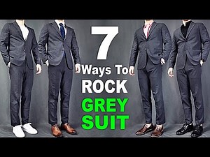 7 Ways To ROCK Charcoal Grey Suits | Men’s Outfit Ideas