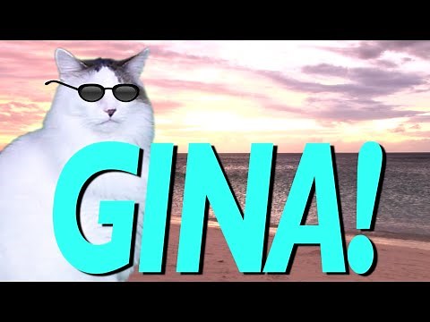 HAPPY BIRTHDAY GINA! - EPIC CAT Happy Birthday Song