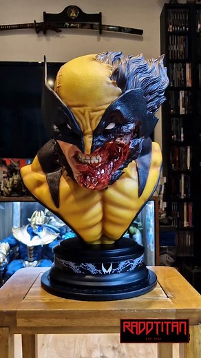 The Beserker Wolverine Bust!! @marvelcomics @previously_on_xmen @sonypicturesuk @thehughjackman #fanartstatue #customstatues #fanart #wolverine #xmencomics #xmenfan #xmenfanart #marvelcomicbooks #xmen #xmenmovies #marvel #marvelcomics #marveluniverse #xmenanimatedseries #bust #bustcollection #lifesizebust #raddtitan #statuecollecting #statuecommunity #statuecollectors #collectible #collection #collector #sculpture #digitalart #toyhunter #mancaveideas #limitededition #premiumartstatue | RaddTitan