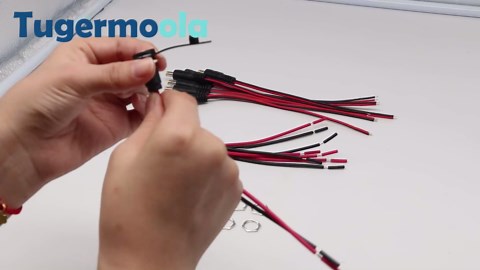 Tugermoola 6 Sets 5.5 x 2.1mm DC Power Jack Threaded Female Panel Mount Barrel Connector Adapter Kit with Cover Cap OLA012