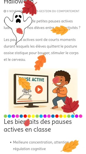 Si on intégrait un peu plus ce genre de pause actives en classe ? Je vous en dis plus dans l'article... N'hésitez pas à me dire si vous en connaissez d'autres que je pourrais intégrer à ma routine et ma liste ! | Ecole de Crevette