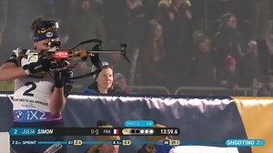 Quadruplé historique des Françaises sur le sprint des Mondiaux : Julia Simon en or devant Braisaz-Bouchet et Jeanmonnot