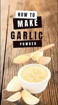 How to make Garlic Powder In The Oven #homemadegarlicpowder #garlicpowderrecipe #easygarlicpowder