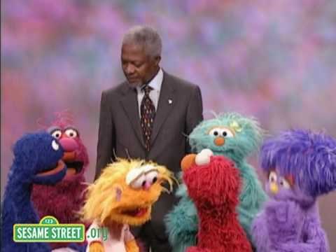 Sesame Street: Kofi Annan Helps Monsters Sing the Alphabet Together