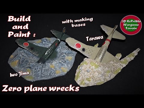 Tutorial:How to Paint 1/72 Zero plane wreck/Painting Guide/Bemalung Zero Wrack/WW2/ Tarawa/Iwo Jima