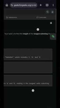 Longest Substring with K Uniques | GFG-POTD |05/03/2026 | Java solution |#trending #gfg @cswithak