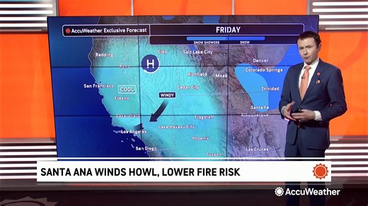 Santa Ana winds kick up in California after incredibly rainy start to winter