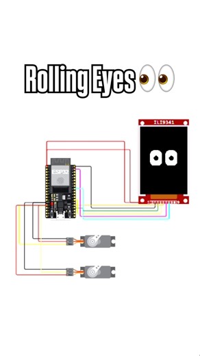 Rolling eyes with OLED #diyproject