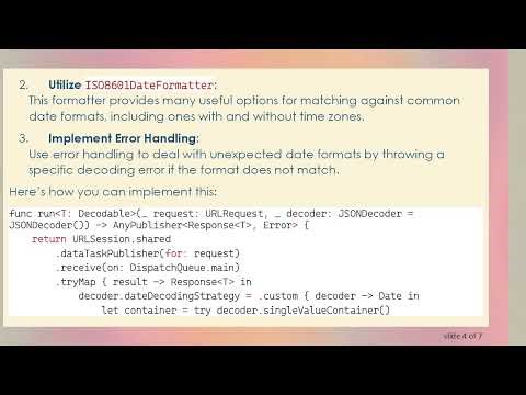 Handling JSON Decoding with Multiple Date Formats in Swift