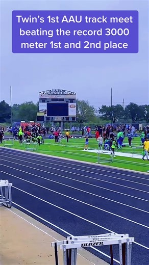 Twins Succeed at AAU Track Meet 3000 Meter Event