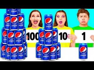 100 Layers of Food Challenge | Kitchen Hacks and Tricks by DoDo Challenge