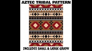 Aztec Tribal Pattern C2C & Tapestry Crochet Pattern & Chart by Magic Yarn Pixels
