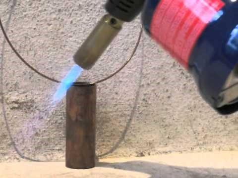 MAKING A SOLDER: Silver solder on copper