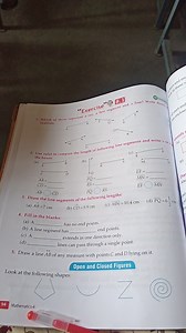Which of these represent a ray, a line segment and a line? Writ... | Filo