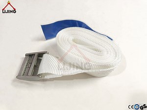 [Hot Item] 340kg 6m White Cam Buckle Lashing Strap Cargo Fastening Belt