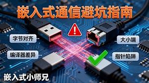 跨设备通信开发避坑指南：字节对齐、大小端、编译器差异与指针陷阱