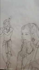 Meera Bai ❣️or kanha ji #art drowning 🥰 subscribe to my channel 🌼 Radhe Radhe 🙏