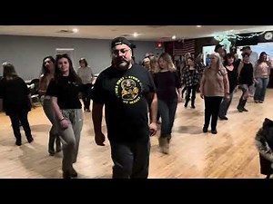 Rowdy friends line dance