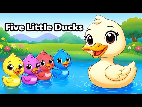 Six Little Color Ducks 🦆🎨 Bright & Cheerful Nursery Rhyme