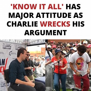 'Know It All' Has Major Attitude as Charlie Wrecks His Argument Subscribe to The Charlie Kirk Show: http://apple.co/2VCxGsh Join Charlie Kirk Exclusive today: https://members.charliekirk.com | Charlie Kirk
