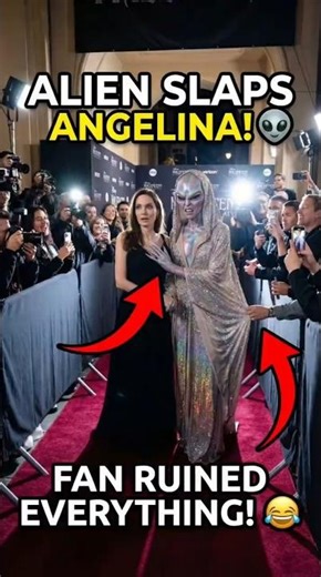 Angelina Jolie–Style Alien SHOCKS Crowd After Fan Touches Dress😳👽