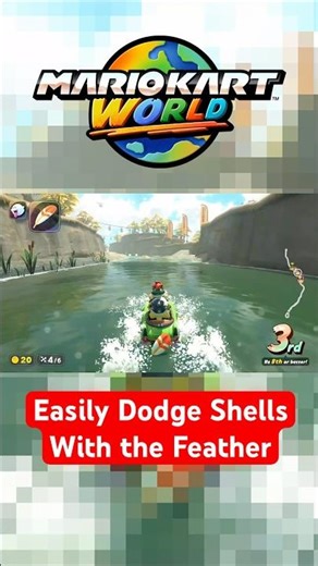 Easily Dodge Shells in #MarioKartWorld with the Feather and Race to Victory! #NintendoSwitch2 #Mario